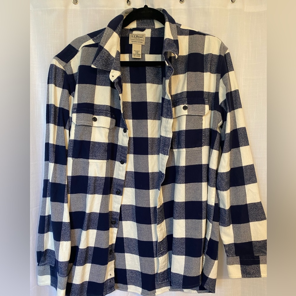 Men's L.L. Bean Flannel L NWOT